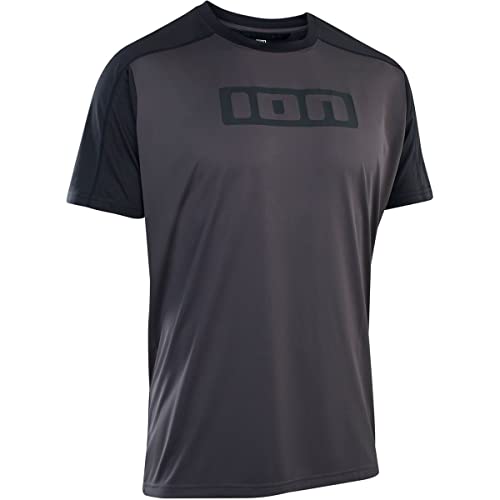 Ion Logo Fahrrad Trikot kurz grau/schwarz 2023: Größe: M (50) von Ion