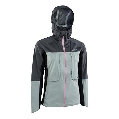 Ion Shelter 3L Damen Fahrrad Wind/Regenjacke grün/grau 2022: Größe: M (38) von Ion