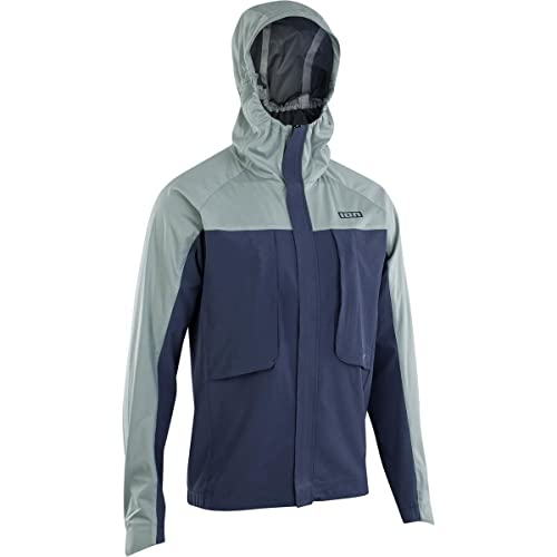 Ion Shelter Hybrid 3L Fahrrad Wind/Regenjacke blau/grün 2022: Größe: L (52) von Ion