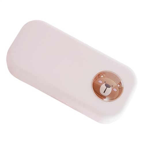 Iouyjiu Hard Pencil Case, Large Capacity Stationery Box, Double Layer Crayon Storage, Organizer with Zipper School Office Supplies Holder, 20.4x9.7x4.6cm White Blue Purple von Iouyjiu