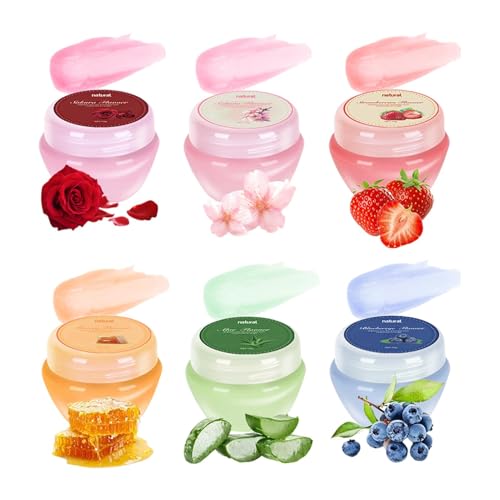 Iouyjiu Natural Lip Moisturizer, Lip Care Tool, Deep Nourishing Balm, Hydrating Lip Set, Travel Lip Balm, Moisturizing Lip Balm, Moisturizing Lip Balm Set With Six Natural Lip Moisturizers For Women von Iouyjiu