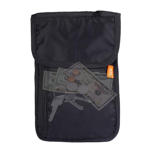 Iouyjiu Reise Nackentasche | Nackengurt Reise-Geldbörse Aufbewahrung | Wasserdichtes Handyfach Diebstahlsicherer Passorganizer Unisex Für Pendeln Flughafen Wandern Outdoor Tickets von Iouyjiu
