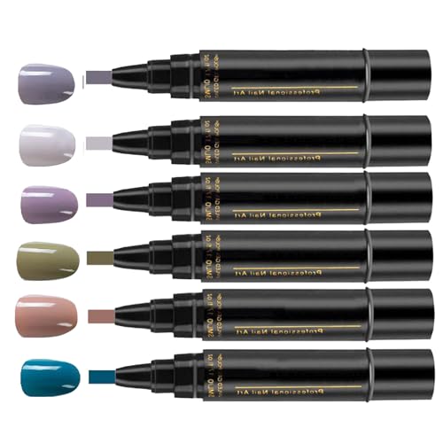 Nail Arts Pens Set, Quick Dry Nail Polish Markers, Long Lasting Graffiti Brushes, Fine Tip Drawing Tools for Manicure Pediküre, Salon, Home Use, Anfänger und Professionals, 8 ml von Iouyjiu
