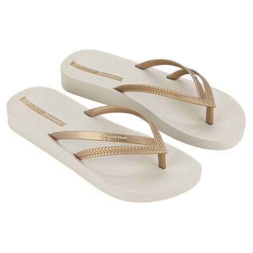 IPANEMA Damen Bossa Soft V Fem Flipflop, black/gold, 37 EU von Ipanema