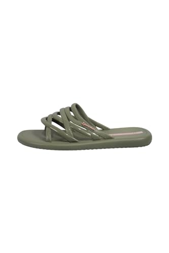 Ipanema 83606 Meu Sol Slide Green Sandalen für Damen aus grünem Gummi mit niedrigem Keilabsatz, grün, 39 EU von Ipanema