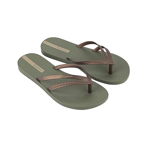 Ipanema Damen Bossa Fem Flipflop, Green Bronze, 35/36 EU von Ipanema