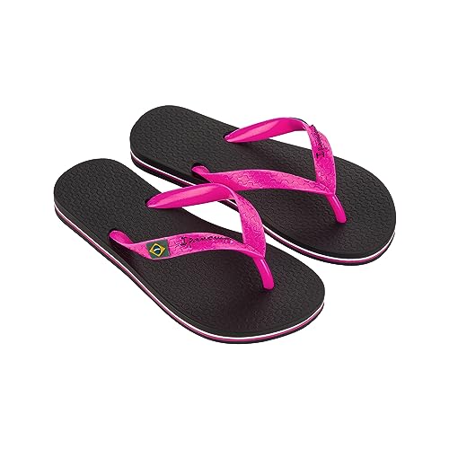 Ipanema CLAS Brasil II Kids Flipflop, Black/PINK, 37 EU von Ipanema