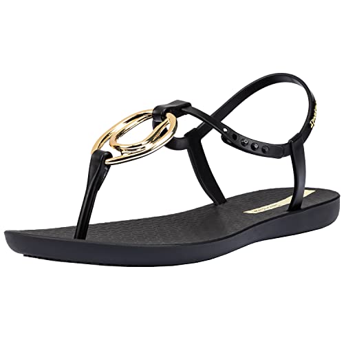 Ipanema Class Charm III FEM - Sandalen für Damen - mit Metallic-Applikation - Sommerschuhe (schwarz, eu_footwear_size_system, adult, women, numeric, medium, numeric_38) von Ipanema