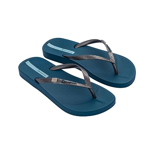 Ipanema Damen ANAT BRASILIDADE FEM Flipflop, Blue/Silver, 43 EU von Ipanema