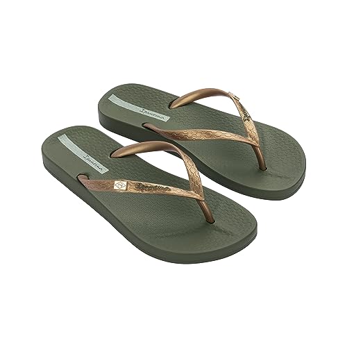 Ipanema Damen ANAT BRASILIDADE FEM Flipflop, Green/Gold, 38 EU von Ipanema