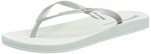 Ipanema Damen ANAT BRASILIDADE FEM Zehentrenner, White/Silver, 43 EU Schmal von Ipanema