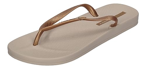 Ipanema Damen ANAT BRASILIDADE FEM Zehentrenner, beige/Gold, 38 EU Schmal von Ipanema