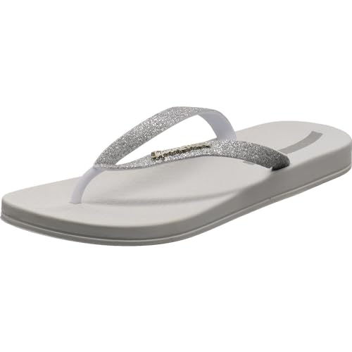 Ipanema Damen ANAT Lolita FEM Flipflop, White/Silver, 38 EU Schmal von Ipanema