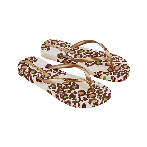 Ipanema Damen ANIMALE Print III FEM Flipflop, BEIGE/Gold, 37 EU von Ipanema