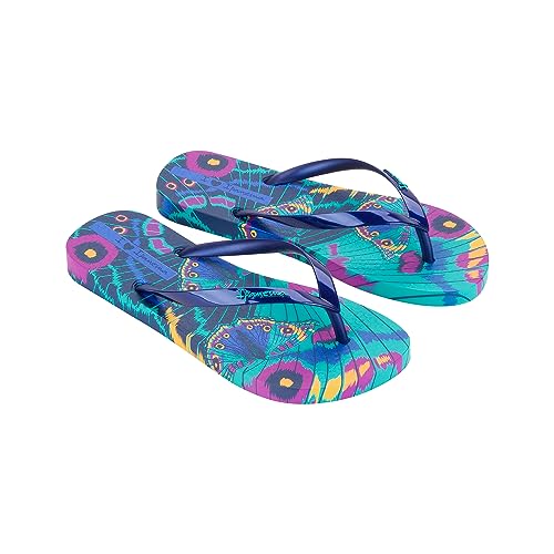 Ipanema Damen ANIMALE Print III FEM Flipflop, Green/Pearly Blue, 43 EU von Ipanema