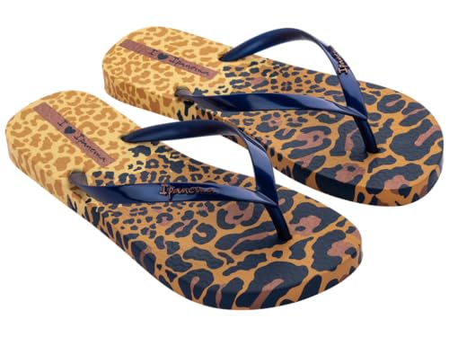 Ipanema Damen Animal Print VI FEM Flipflop, Yellow/Pearly Blue, 43 EU von Ipanema