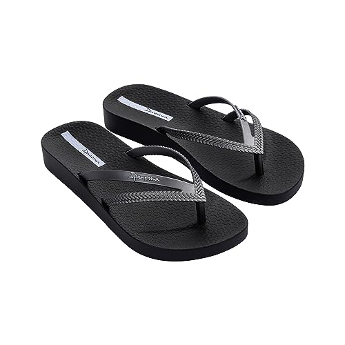 Ipanema Damen Bossa Soft V FEM Flipflop, Black/Silver, 37 EU von Ipanema