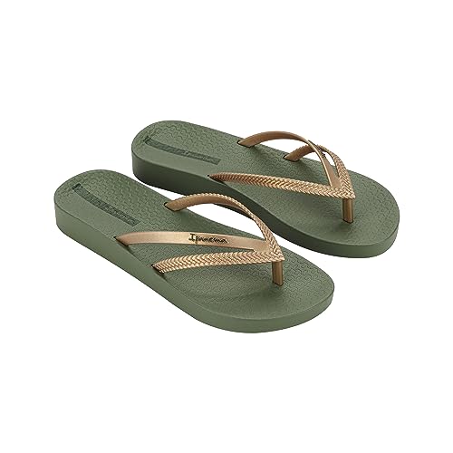Ipanema Damen Bossa Soft V FEM Flipflop, Green/Gold, 37 EU von Ipanema