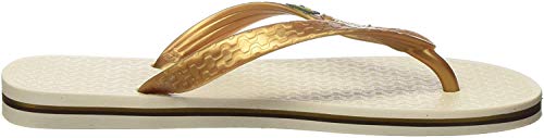 Ipanema Damen CLAS Brasil II Fem Zehentrenner, 8010 beige/Gold, 38 EU von Ipanema