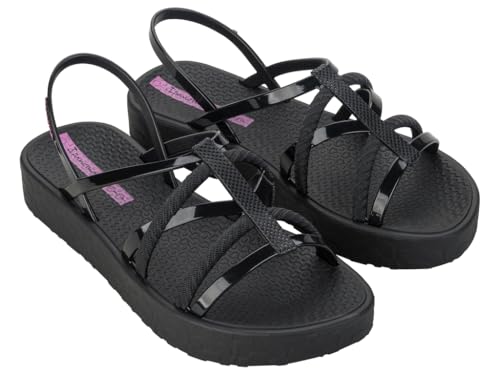 Ipanema Damen Diversa Flatform Ad Flipflop, Black Black Lilac, 38 EU von Ipanema