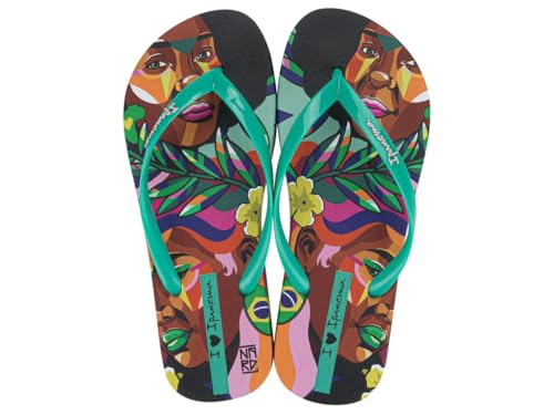 Ipanema Damen Graffiti Iv Fem Flipflop, Grün rot, 38 EU von Ipanema