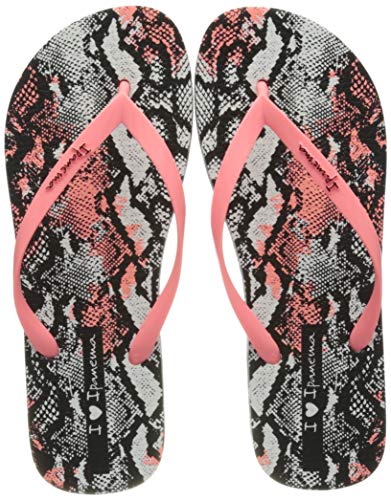 Ipanema Damen I Love Safari FEM Zehentrenner, White/pink/Black, 37 EU Schmal von Ipanema