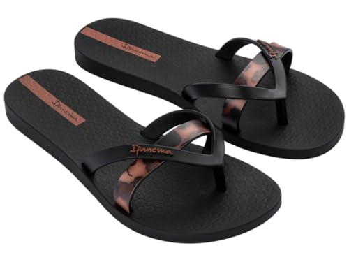 Ipanema Damen Kirei CHIC FEM Flipflop, Black/Brown Tile, 37 EU von Ipanema