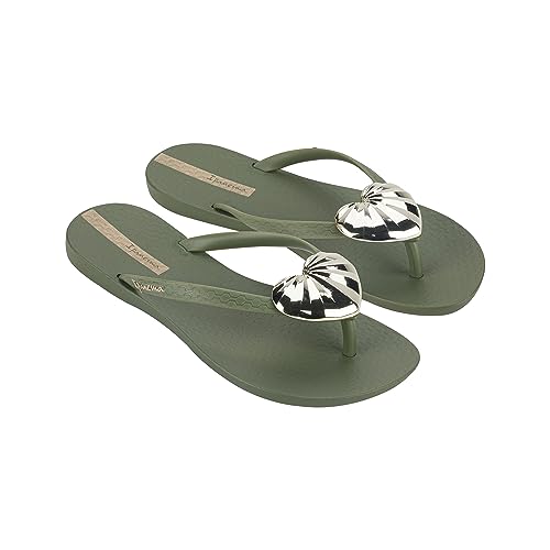 Ipanema Damen Maxi Fashion III FEM Flipflop, Green/Gold, 39 EU von Ipanema