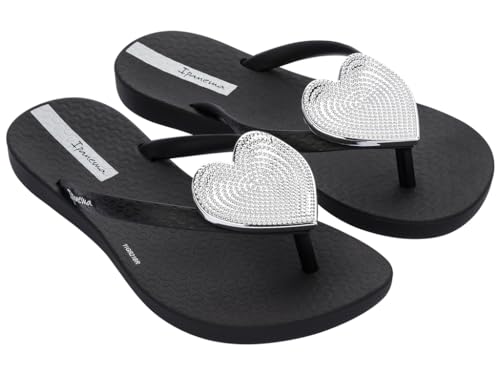 Ipanema Damen Maxi Fashion Kids para Mujer, Black Silver, 33.5 EU Flipflop von Ipanema