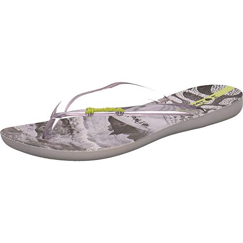 Ipanema Damen Wave Natural FEM Zehentrenner, Mehrfarbig (Grey/Clear 9216.0), 40 EU von Ipanema