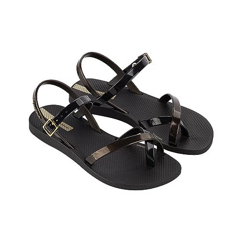 Ipanema Mädchen Fashion X Kids Sandale, Black Gold Black, 30 EU von Ipanema