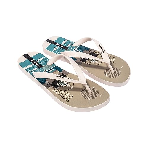 Ipanema Herren Tropical AD Flipflop, BEIGE/Grey/Blue, 37 EU von Ipanema