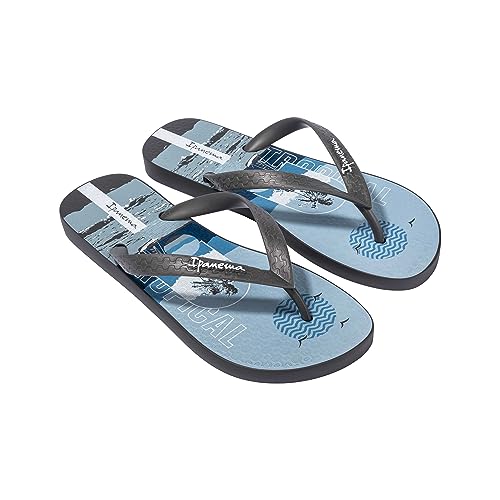 Ipanema Herren Tropical AD Flipflop, Grey/Blue, 37 EU von Ipanema