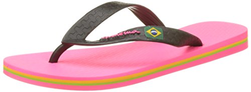 Ipanema Classic Brasil II Kids Flip Flops, Unisex, Kinder, Pink - Rosa/Schwarz - Größe: 29/30 EU von Ipanema