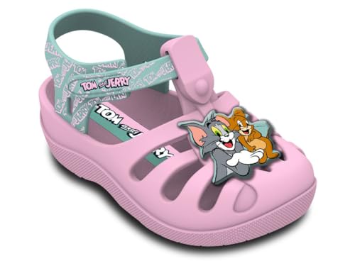 Ipanema Jungen Unisex Kinder Tom E Jerry Baby Sandalen, Pink Grün, 19 EU von Ipanema