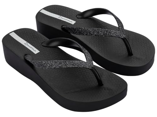 Ipanema MESH CHIC PLAT FEM, Aj496, Schwarz Glitzer, Schwarz, 41 EU von Ipanema
