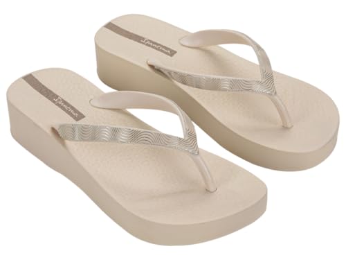 Ipanema Damen Mesh X Plat Fem Flipflop, Beige Beige Braun, 41 EU von Ipanema