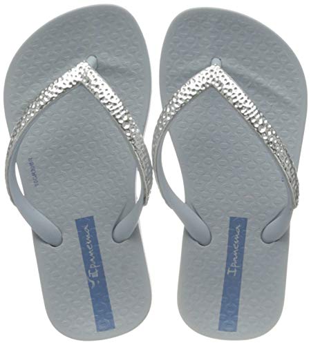 Ipanema Mesh III Kids Zehentrenner, Blue/Silver, 27 EU Schmal von Ipanema