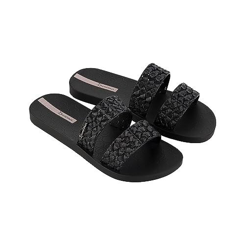 Ipanema Damen Renda Ii Fem Schiebe-Sandalen, Black Glitter Black, 41/42 EU von Ipanema