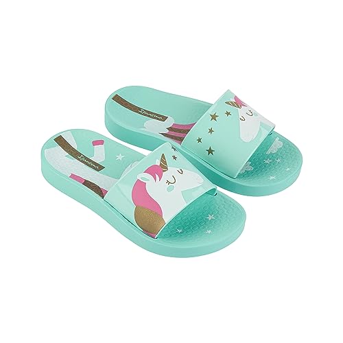 Ipanema URBAN V Slide Kids Schiebe-Sandalen, Green/Green/White, 30 EU von Ipanema