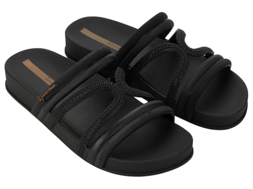 Ipanema Damen Walk Slide Fem Flipflop, Schwarz Schwarz Braun, 41 EU von Ipanema