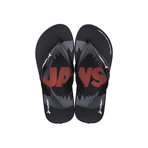 Ipanema Rider Blockbuster Kids Flipflop, 21272 Schwarz/Dunkelgrau/Rot, 30 EU von Ipanema