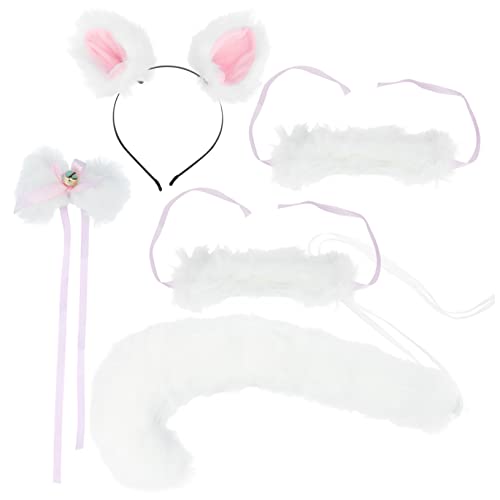 1 Satz 5St Fuchsohren Fuchsschwanz Anzug süße Accessoires Frackanzüge für Damen kuscheltier Kinderspielzeug Fuchsschwanz-Kit mit Plüschohren Cosplay Zubehör einstellen Suite Stoff von Ipetboom