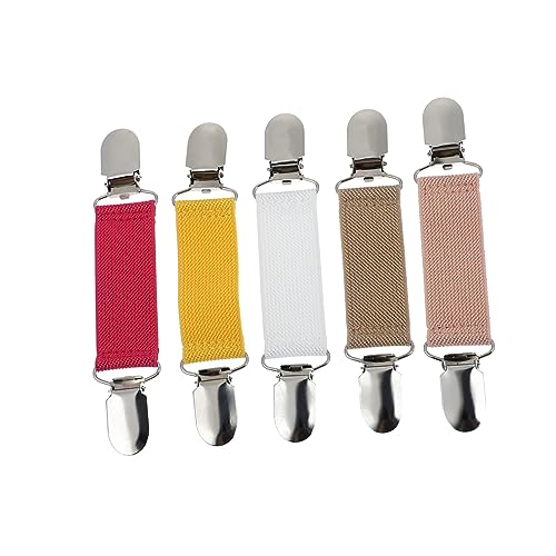 1 Satz Elastische Schultergurte Schal Feste Schnalle Schalzubehör Modische Schalschnalle Schalclip Cardigan-knopf Stilvolle Schalschnalle Anti-licht-clip Polyester 5 Stück von Ipetboom