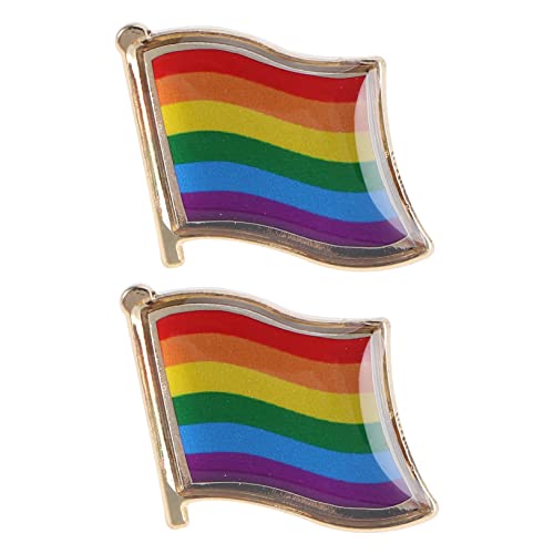 Ipetboom Regenbogen Broschen 2 Stück Kreative Anstecker für Lgbt Pride Metall Bunte Brustnadeln für Kleidung Taschen Hüte Jacken Accessoires Ipetboom Regenbogen Broschen 2 Stück Kreative Anstecker für Lgbt Pride Metall Bunte Brustnadeln für Kleidung Taschen Hüte Jacken Accessoires von Ipetboom