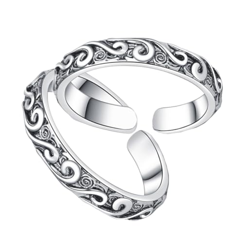 1 Satz Retro Ringe Romantische Finger Ringe Im Stilvolle Dekorative Schmuckstücke Für Damen Herren Hochwertige Verarbeitung Langlebige Farben Perfektes Für Partner Freunde 2 Stück von Ipetboom