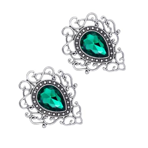 1 Satz Teiliges Vintage Brosche Für Damen Grüne Schmuckanstecknadel Für Hochzeit Partys Eleganter Modestil Für Kleidung Taschen Schals 2 Stück von Ipetboom