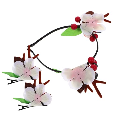 Ipetboom 1satz Weihnachts-haarclips Und Antler-haarreif Süße Haarschmuck-accessoires Für Mädchen Für Weihnachten Und Partys Leichte Und Schädigungsfreie Clips Für Verschiedene von Ipetboom