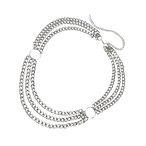 1 Stück Retro Taillenkette für Damen Verstellbare Mehrlagige Bauch Körperkette für Strandpartys Dates Lässige Anlässe Ergänzung zu Kleidern Jeans Lederhosen von Ipetboom
