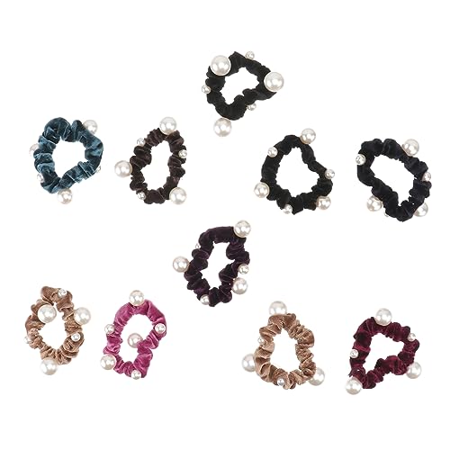 Ipetboom 10er-pack Flanell-haarbänder Kopfschmuck Dehnbare Pferdeschwanzhalter Für Frauen Und Mädchen Stilvolles Haar-accessoire-set von Ipetboom